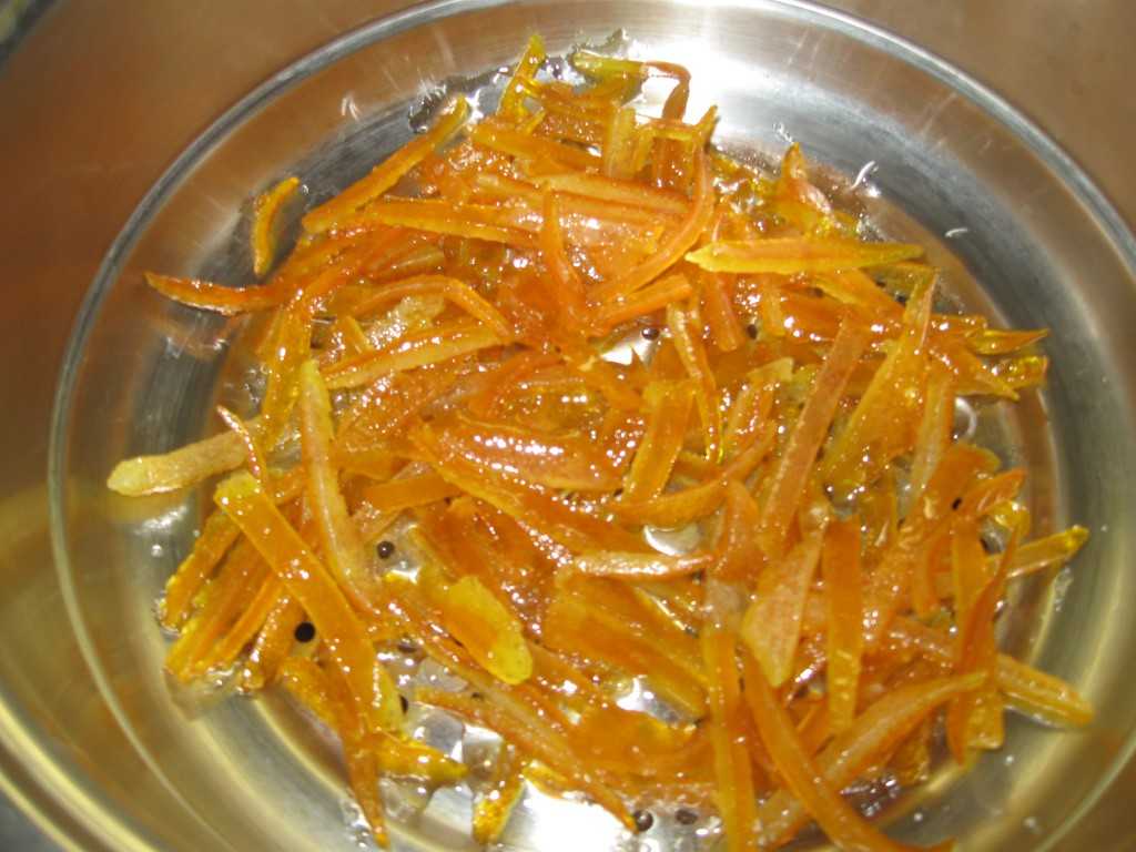 Пошаговый рецепт цукатов из апельсиновых и мандариновых корок