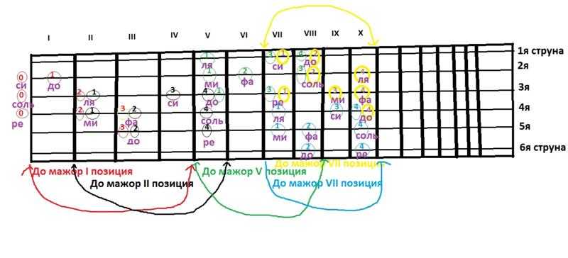 Как играть гаммы на гитаре: аппликатуры для начинающих, на 6 струн