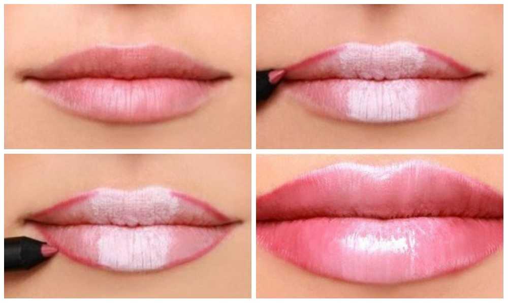Как визуально увеличить губы. пошаговый макияж