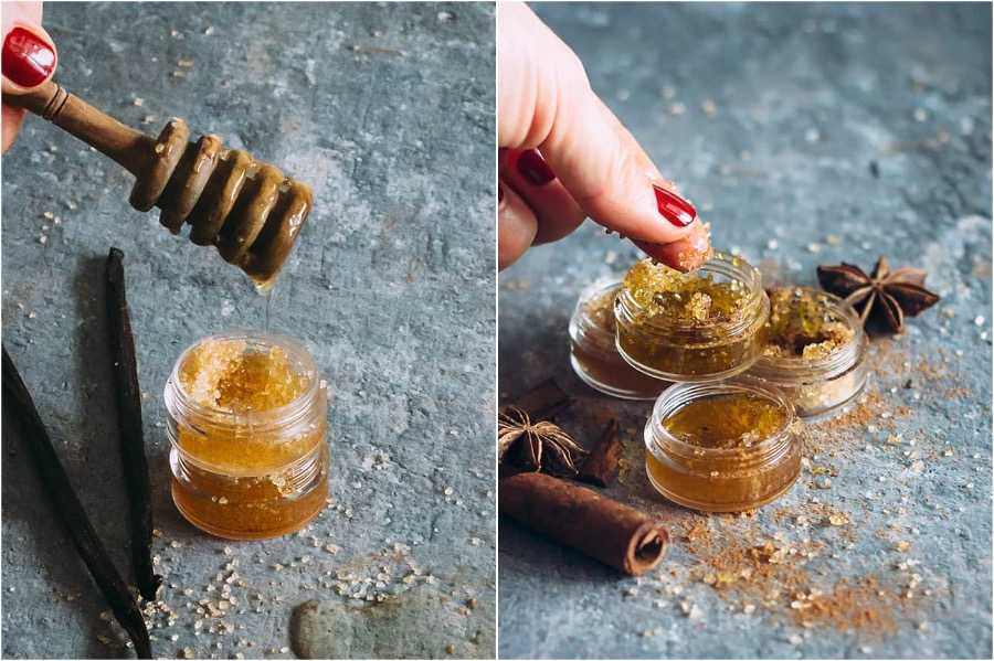 Скраб из сахара и меда. домашние рецепты скраба для губ из сахара и меда