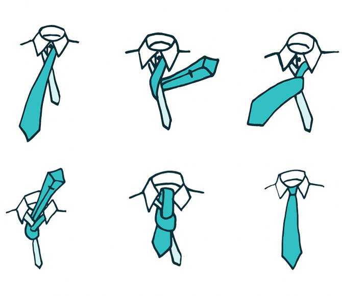 Как завязывать галстук пошаговая инструкция