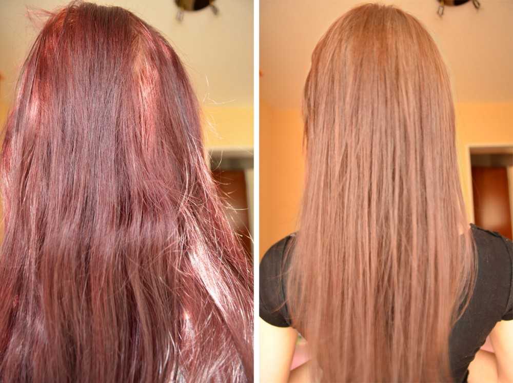 Способы удаления красноты с волос после окрашивания