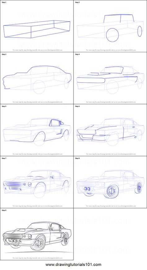 Как нарисовать машину: пошаговое описание и способы как сделать красивый и простой рисунок (145 фото)