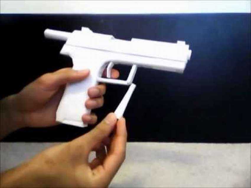 Как сделать из бумаги пистолет — схема изготовления своими руками