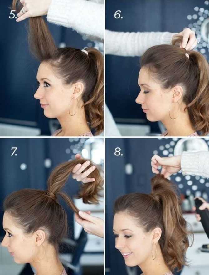 Как сделать красивый небрежный пучок из волос пошагово своими руками