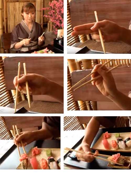 Как пользоваться палочками для еды